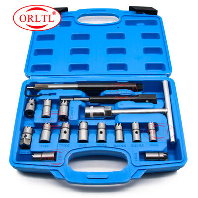 Профессиональный набор для нарезки седел дизельных форсунок, инструменты для очистки автомобиля, комплект для очистки дизельных топливных форсунок, инструмент для ремонта автомобилей
