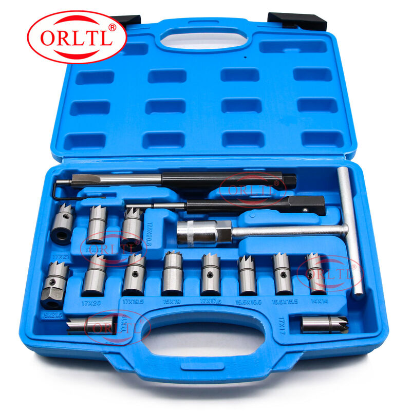 Профессиональный набор для нарезки седел дизельных форсунок, инструменты для очистки автомобиля, комплект для очистки дизельных топливных форсунок, инструмент для ремонта автомобилей
